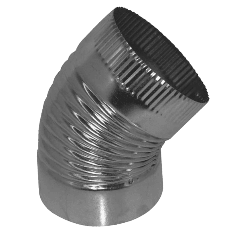 #430 – Crimped elbow 45°