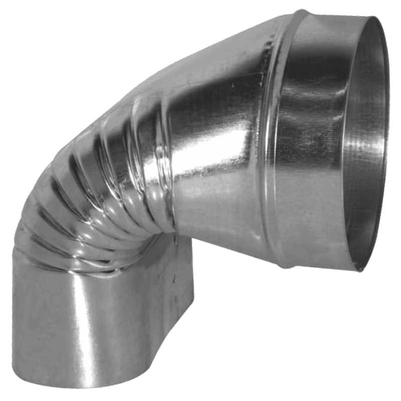 #429OV – Crimped elbow 90° round to oval