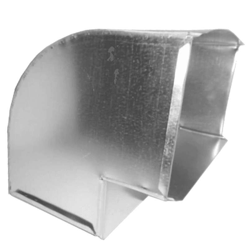 #481 – Flat elbow 90° – square throat