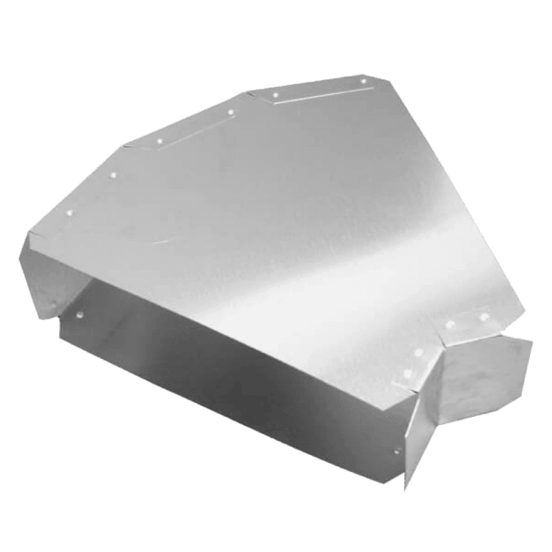 #7445 – Side elbow 45° – square throat