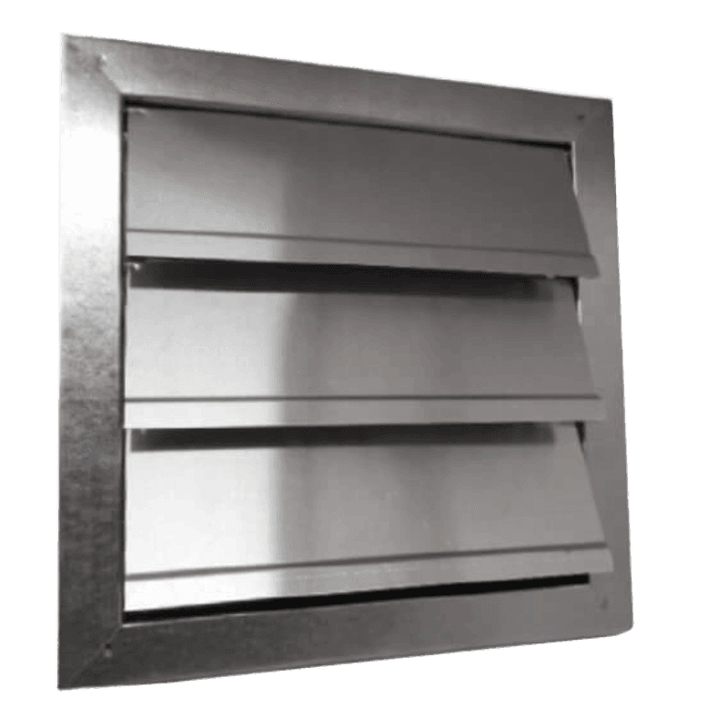 #2406A – Aérateur automatique en aluminium – intérieur de conduit